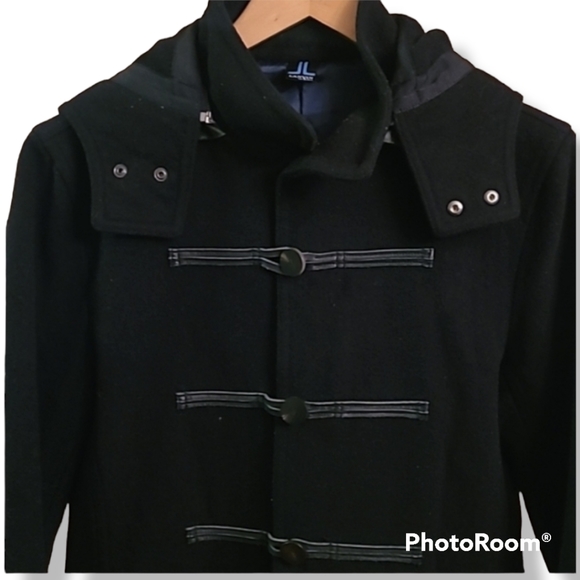 Lanvin en Bleu Black Wool Peacoat - Picture 2 of 12